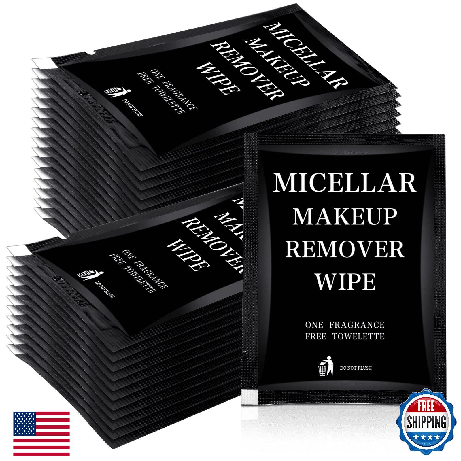 Ctosree 150x Individually Wrapped Makeup Remover Wipes Facial Cleansing - Image 1