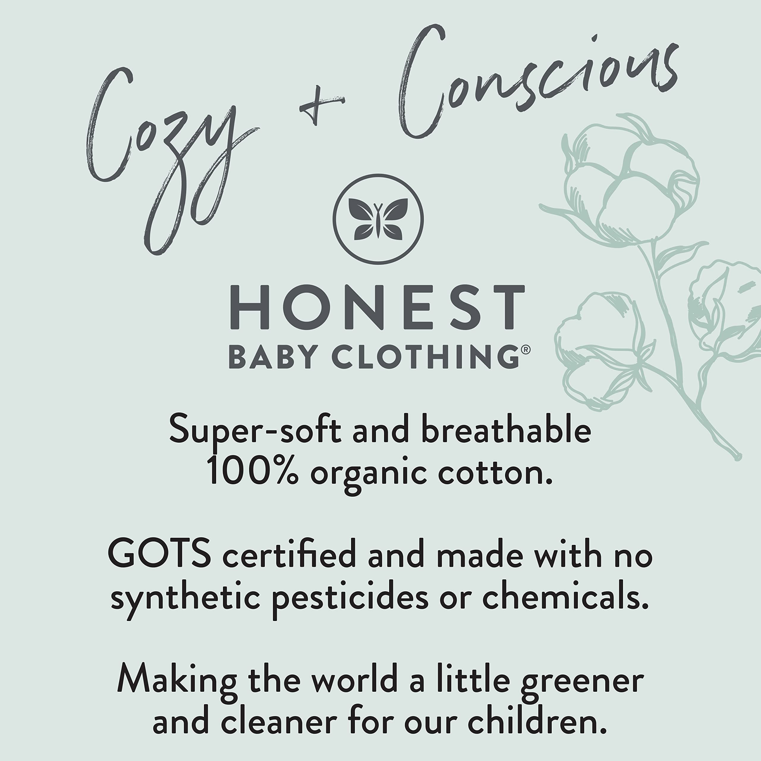 HonestBaby 15-Piece Welcome Home Gift Set 100% Organic Cotton Newborn Infant - Thumbnail 6