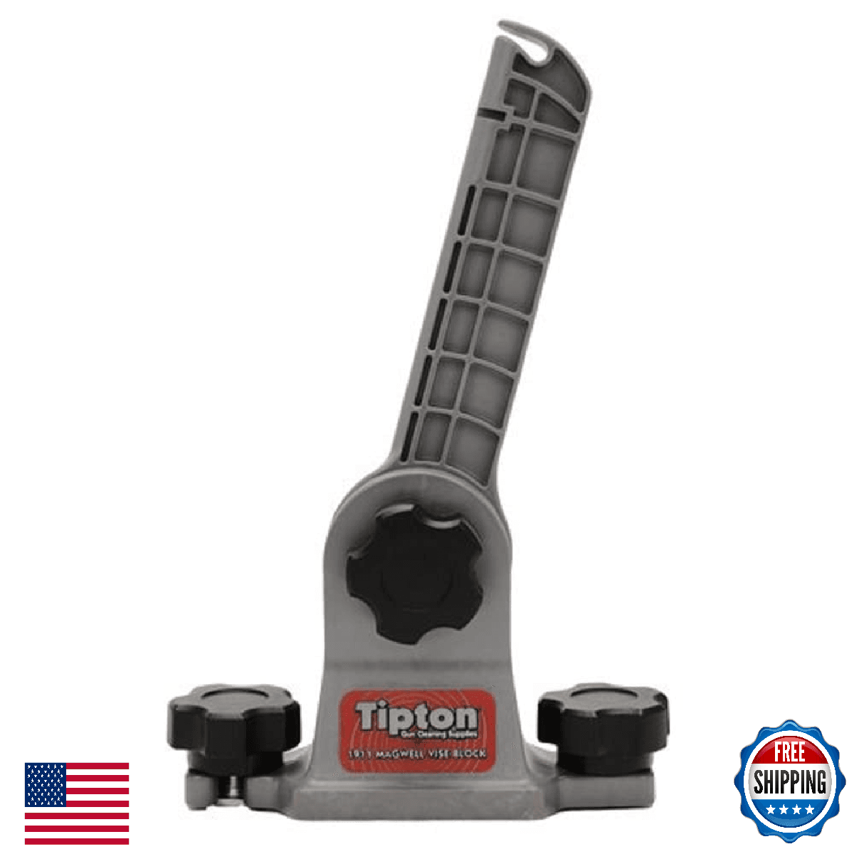 Tipton 1911 Mag Well Vise Block, 180° Rotation, Solvent Resistant Polymer - Image 1