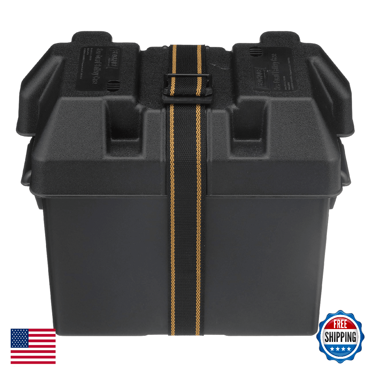 Seachoice USCG Group 27 Marine Battery Box w/ Strap & Hardware - Image 1