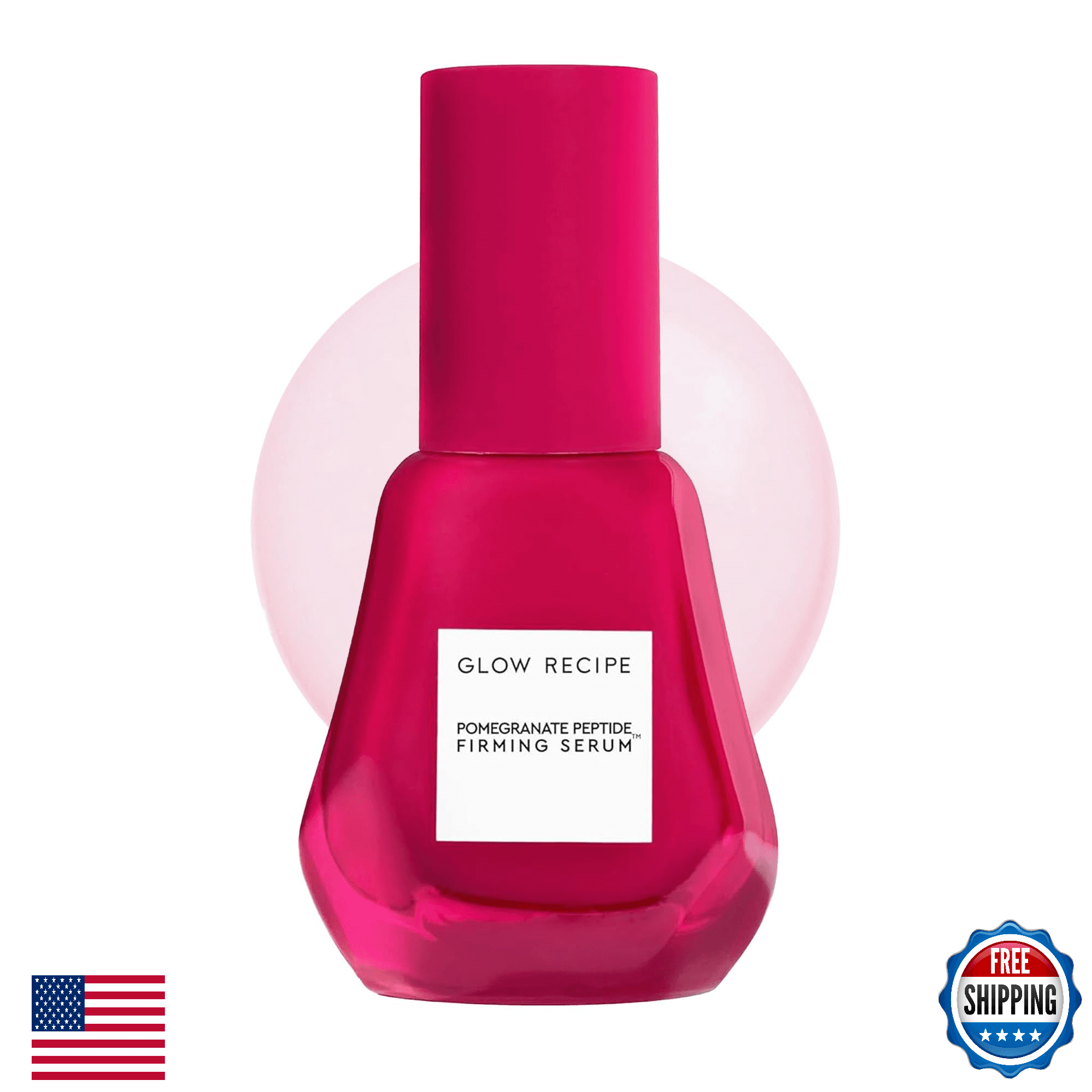 Glow Recipe Pomegranate Copper Peptides Face Serum - Plumping, Firming Multi Pep - Image 1