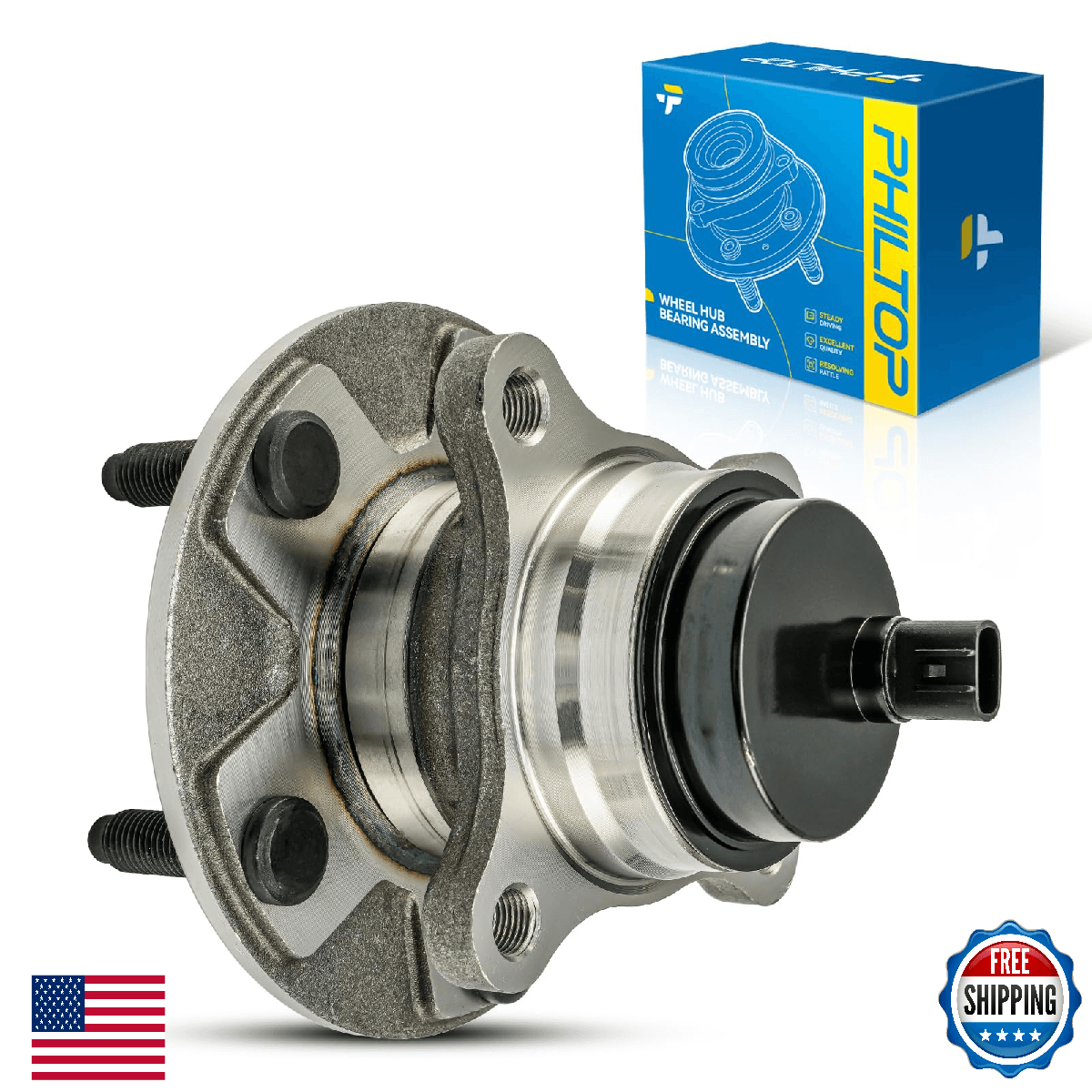 PHILTOP 513284 Front Left Wheel Bearing Hub Assembly Fit for Lexus IS250 2006-20 - Image 1