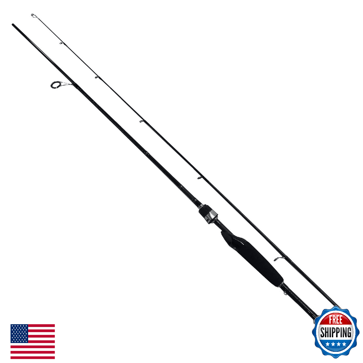 DAIWA AIRD-X 5ft Black Graphite Fishing Rod - Braiding-X Construction - Image 1