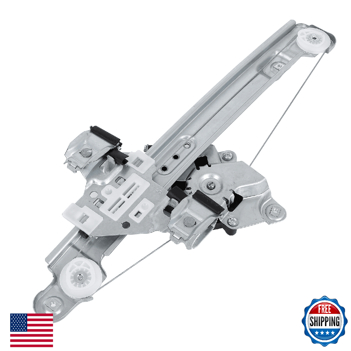 FINDAUTO 751-969 Rear Right Passenger Side Power Window Regulator with Motor Ass - Image 1