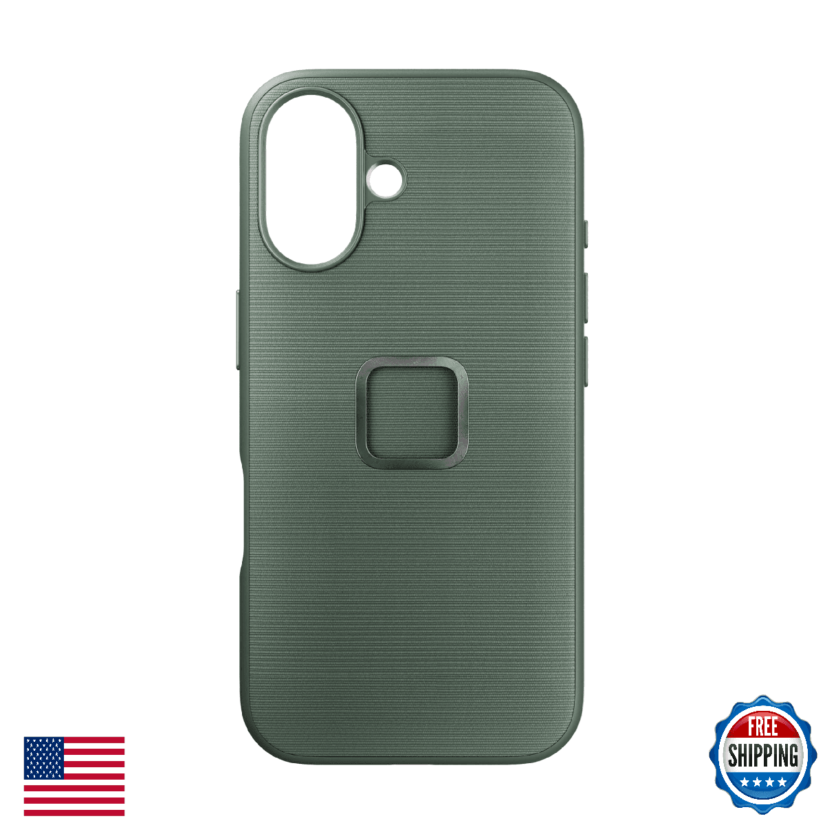 Peak Design Mobile Everyday Phone Case for iPhone 16, Sage, Slim Profile, Drop P - Image 1