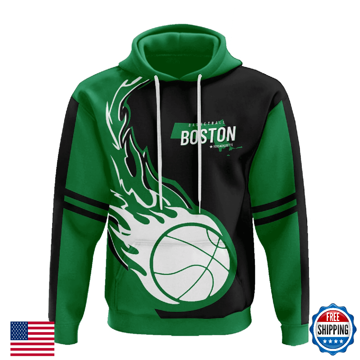 Men's 3D Printed Basketball Hoodies Soft Lightweight Pullover Hooded Sweatshirt - Image 1