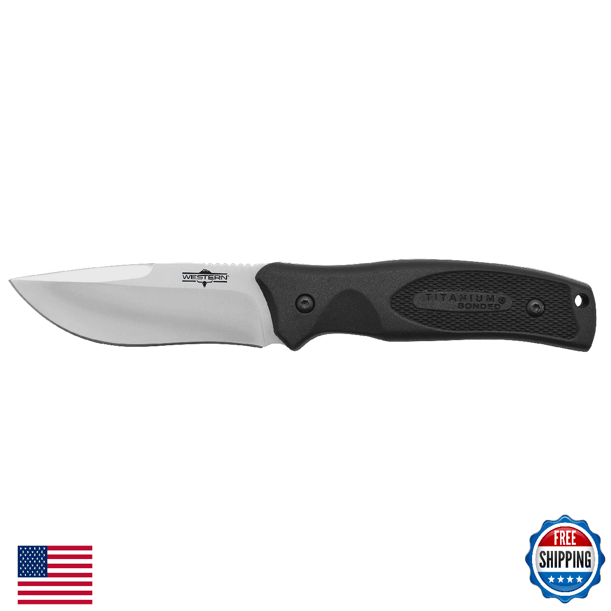 CAMILLUS Western Black River 9" Fixed Blade Knife 3.75" Drop Pt 420 SS - Image 1
