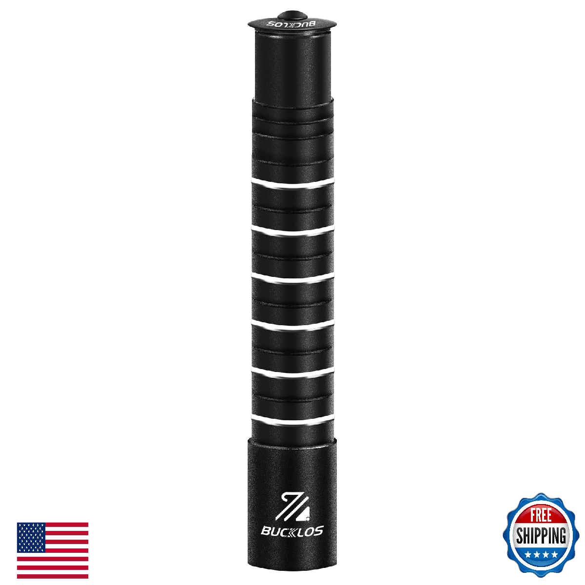 BUCKLOS Bike Stem Riser Extender MTB, 1-1/8" 28.6mm Bike Fork Stem, Handlebar St - Image 1