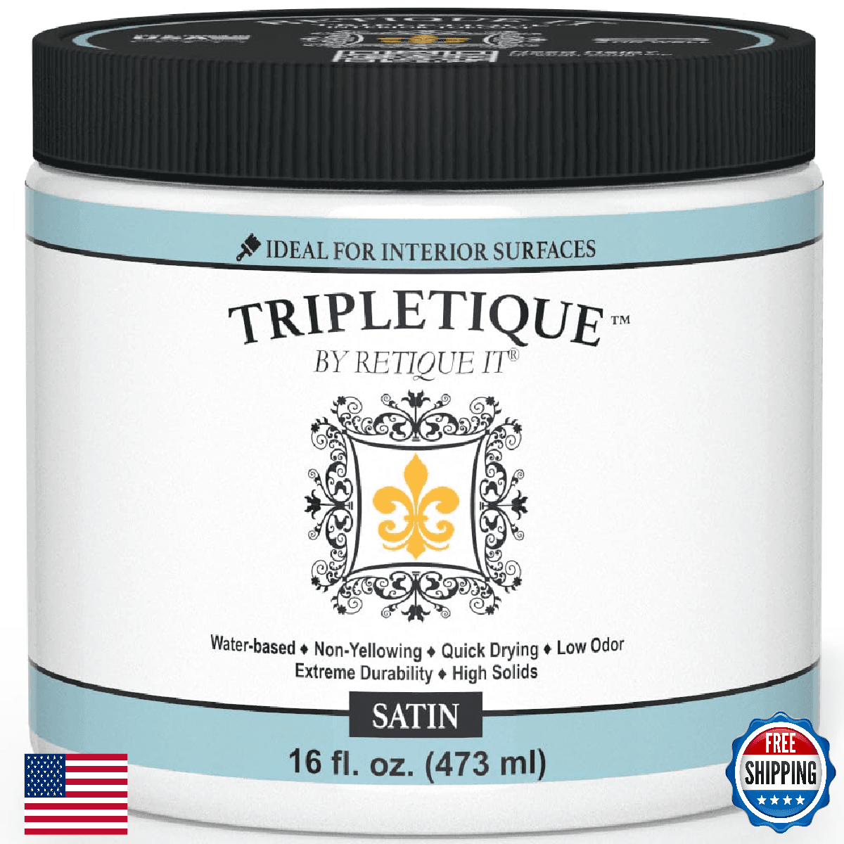Retique It Tripletique Waterbased Epoxy Alternative Extreme Sealer 16oz Satin - Image 1