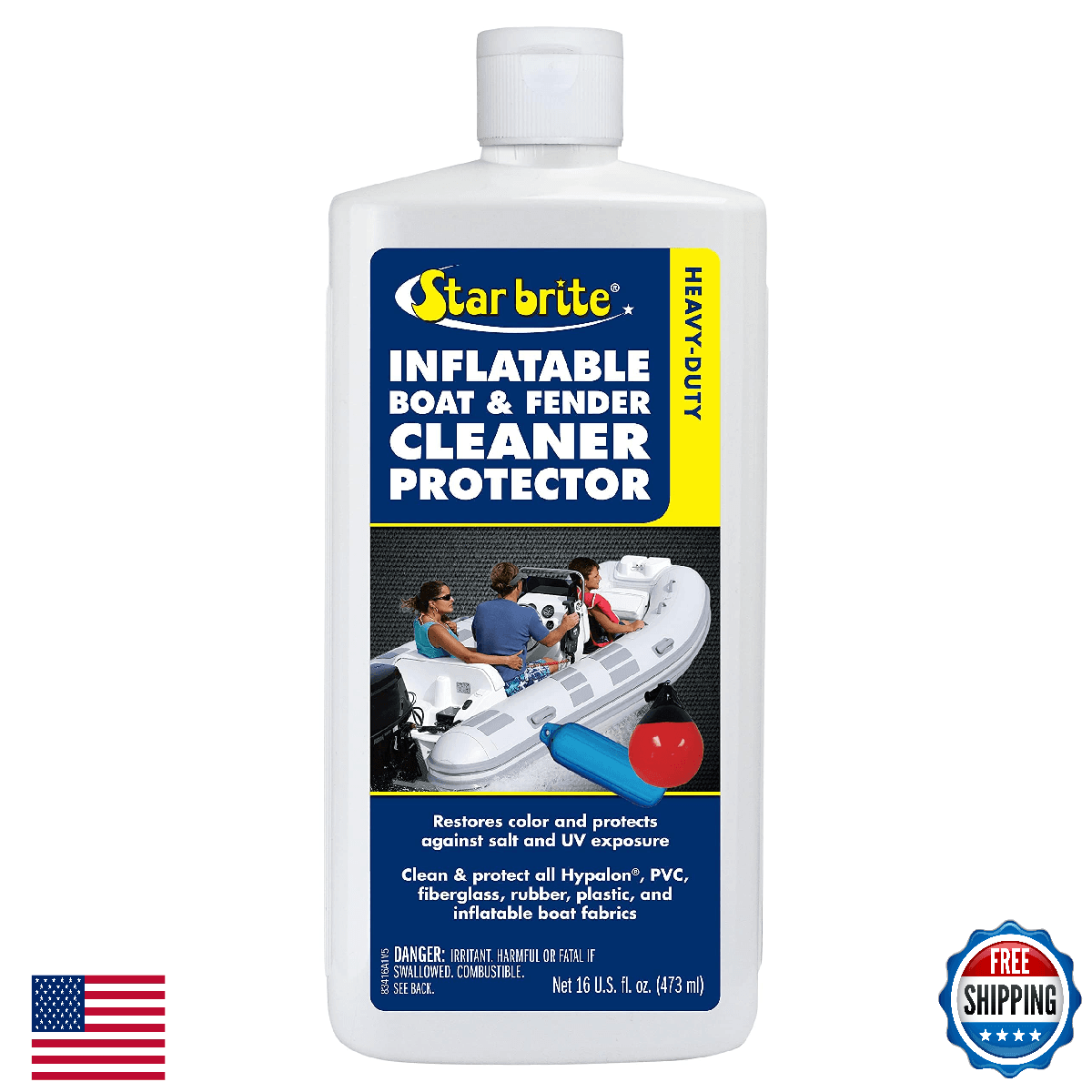 STAR BRITE Inflatable Boat Cleaner & Protector 16oz For PVC Hypalon Neoprene - Image 1