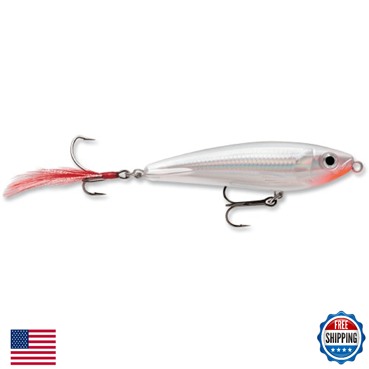 Rapala X-Rap Subwalk 15 Glass Ghost Fishing Lure VMC Hooks - Image 1