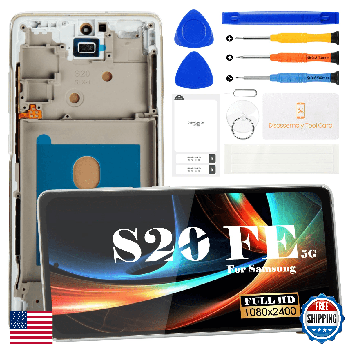 OLED for Samsung Galaxy S20 FE 5G LCD Screen for Samsung S20 FE 5G Screen Replac - Image 1