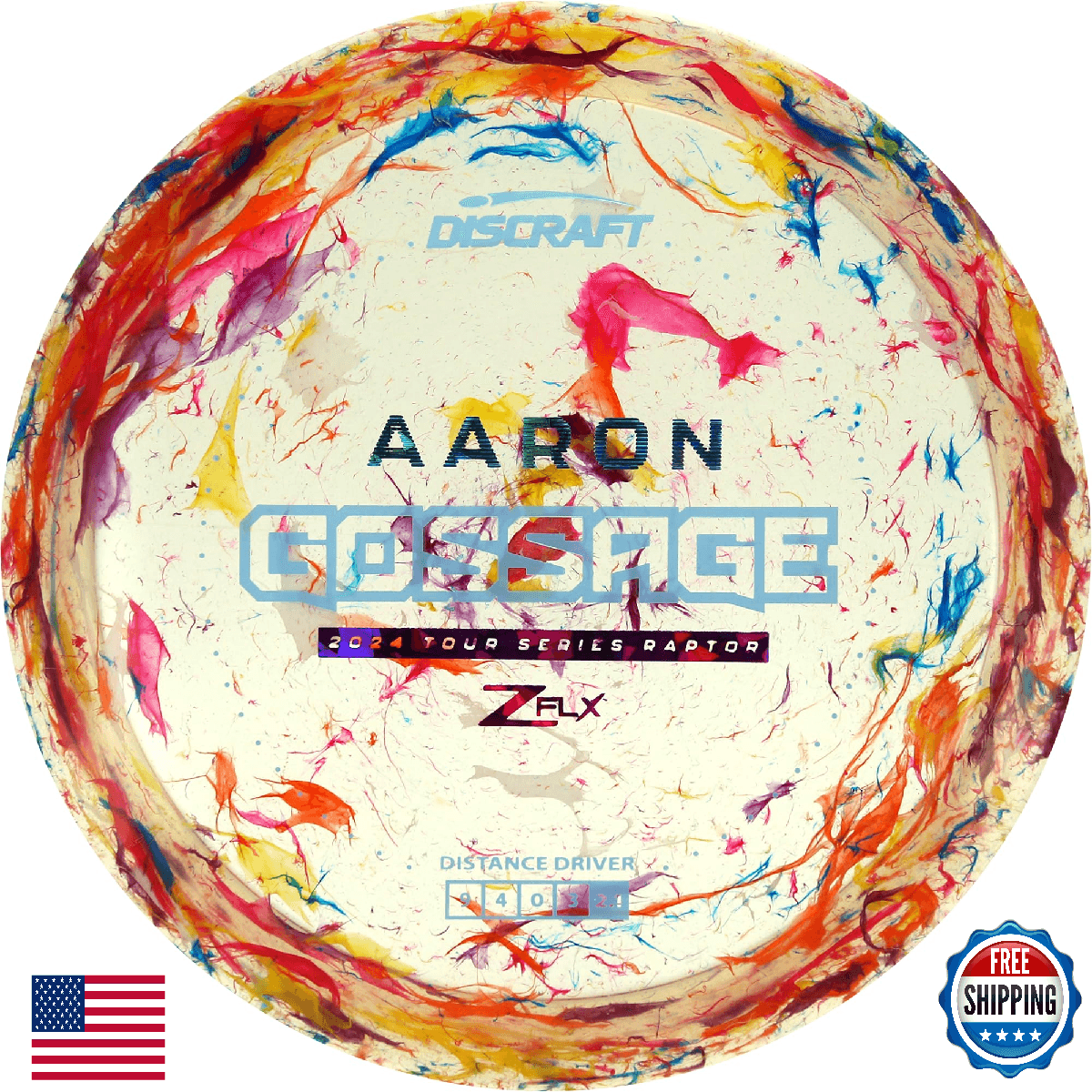 Discraft Aaron Gossage 2024 TS Jawbreaker Z FLX Raptor Distance Driver - Image 1