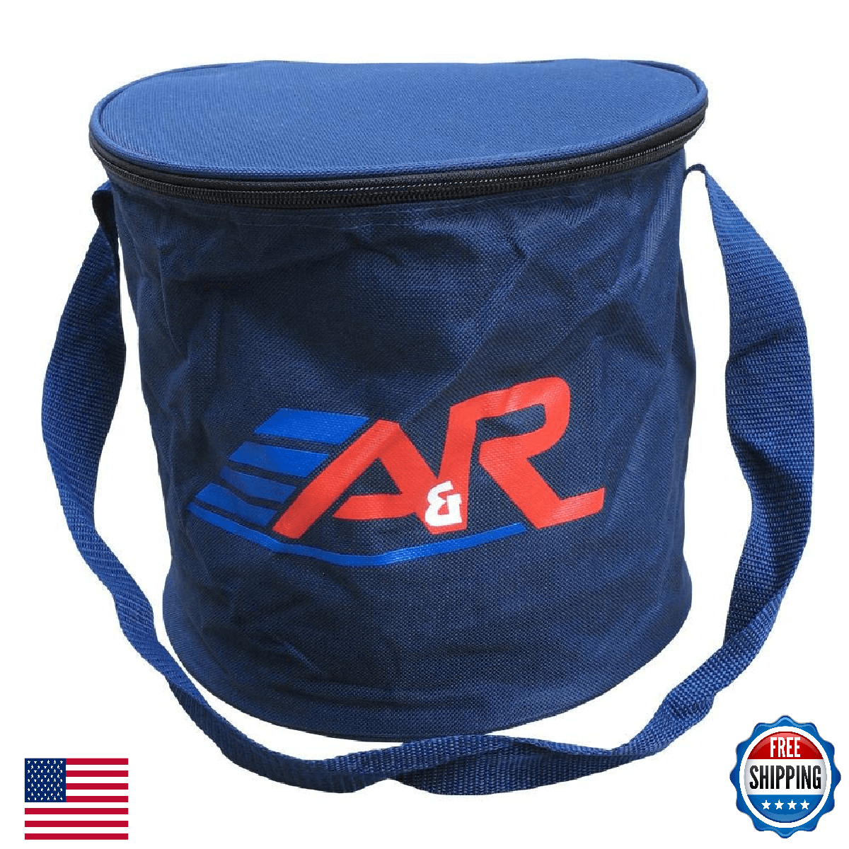 A&R Sports Hockey Puck Bag - Holds 50 Pucks, Durable Canvas, Shoulder Strap - Image 1