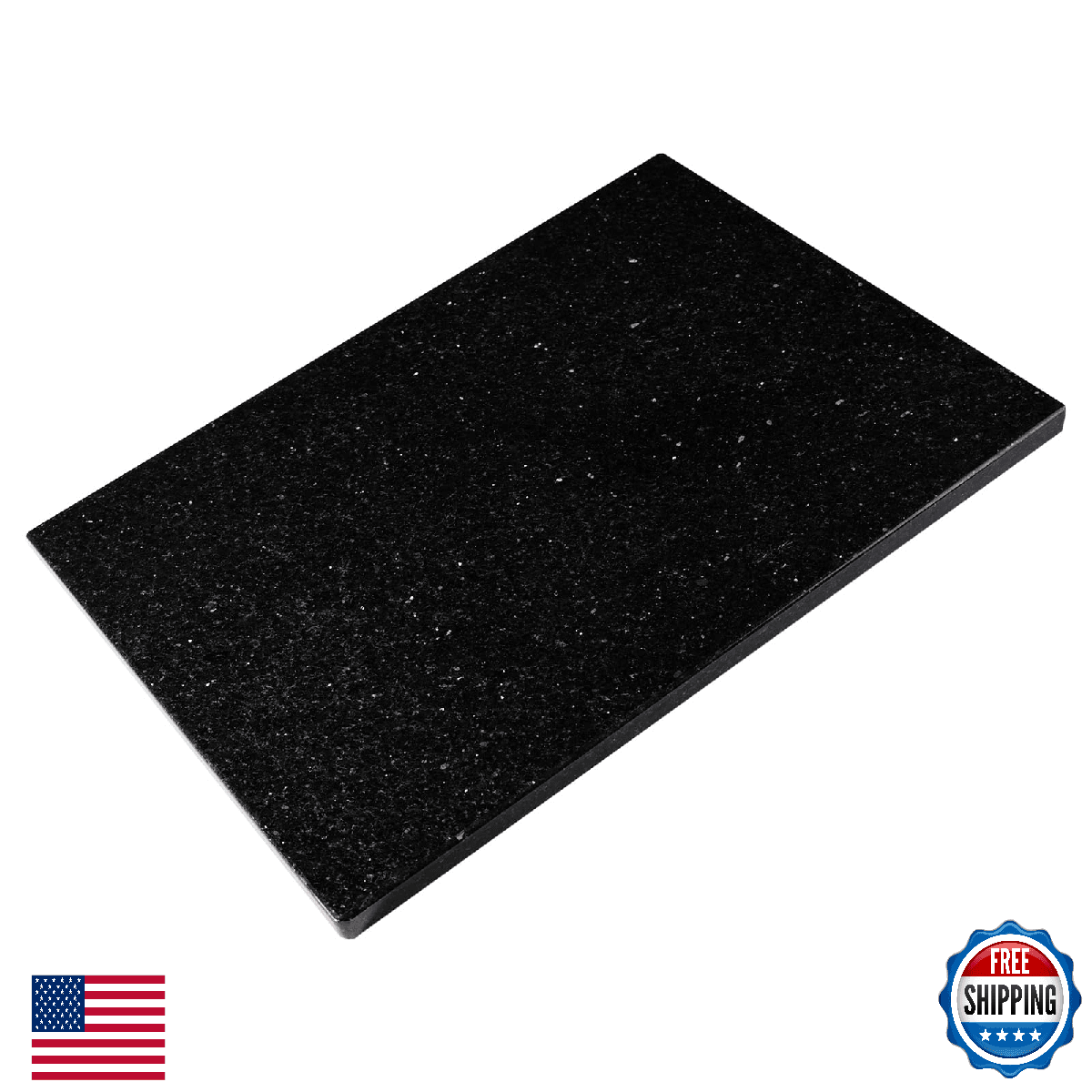 Koville Granite Cutting Board for Kitchen, 12x8 Inches Stone Slab Pastry Cheese - Image 1