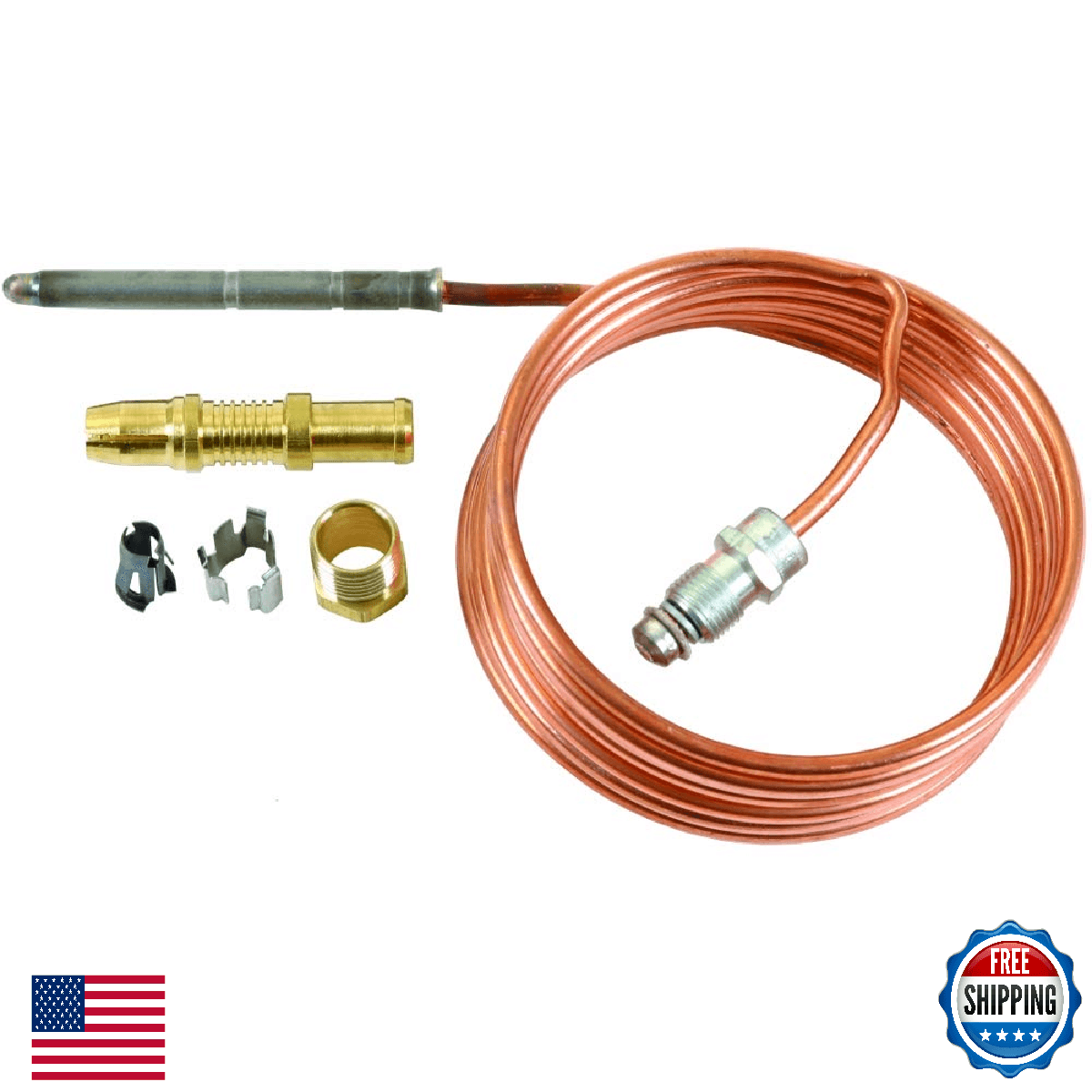 Bakers Pride (BAKF1) Thermocouple; 72 Long T46 (M1296X) - Image 1