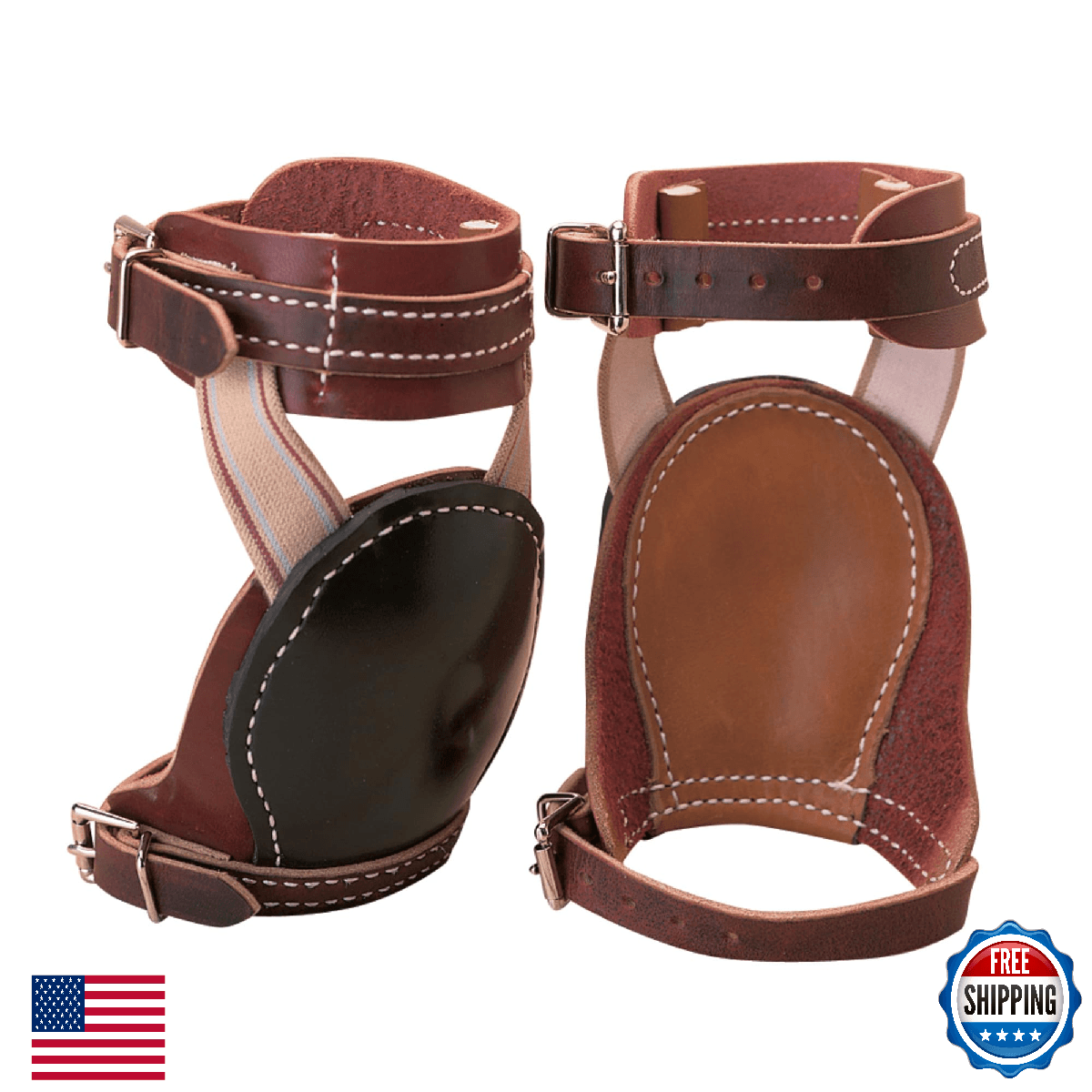 Weaver Leather Skid Boots Horse Brown - Image 1