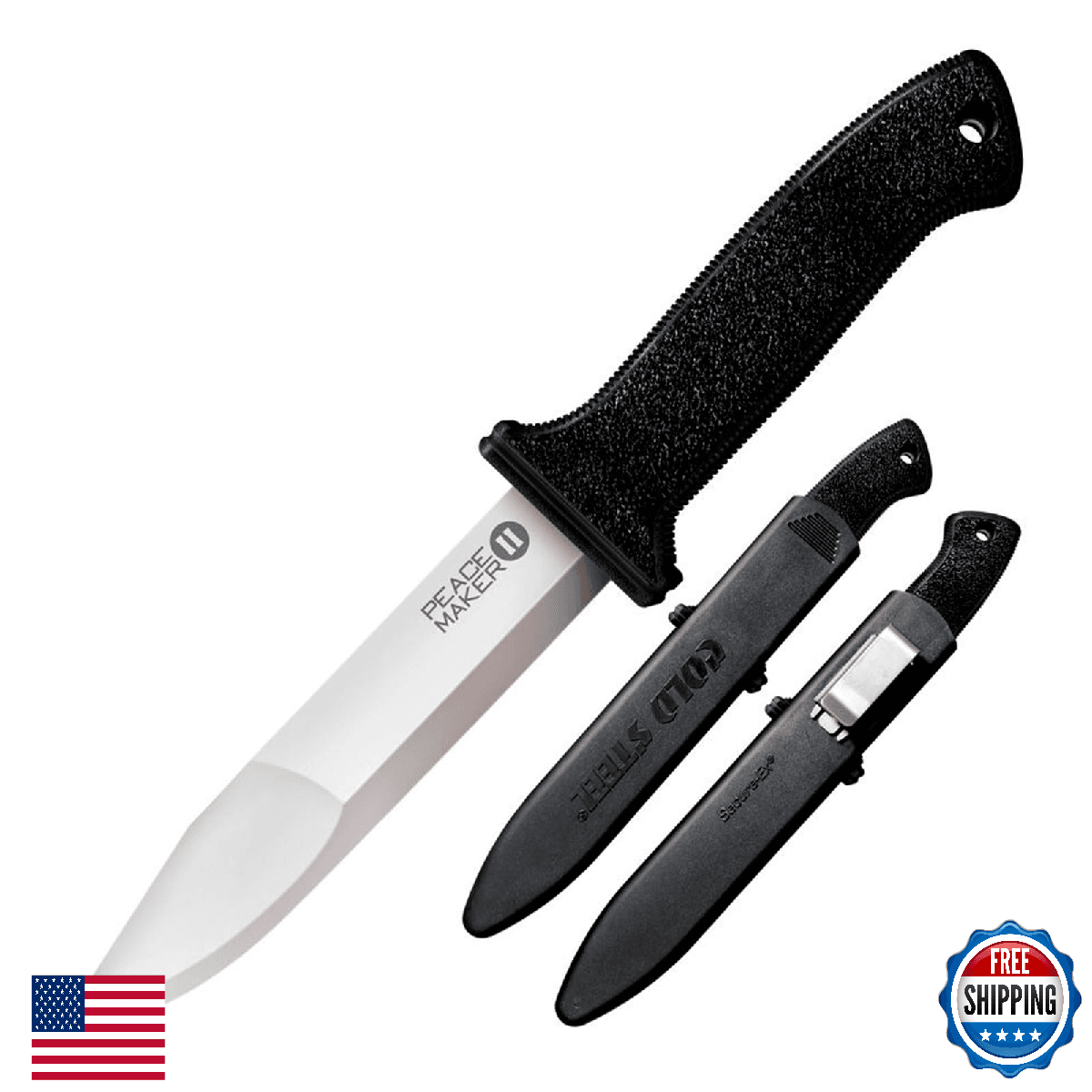 Cold Steel Peace Maker II 5.5" Fixed Blade 4116 SS w/Secure-Ex Sheath - Image 1