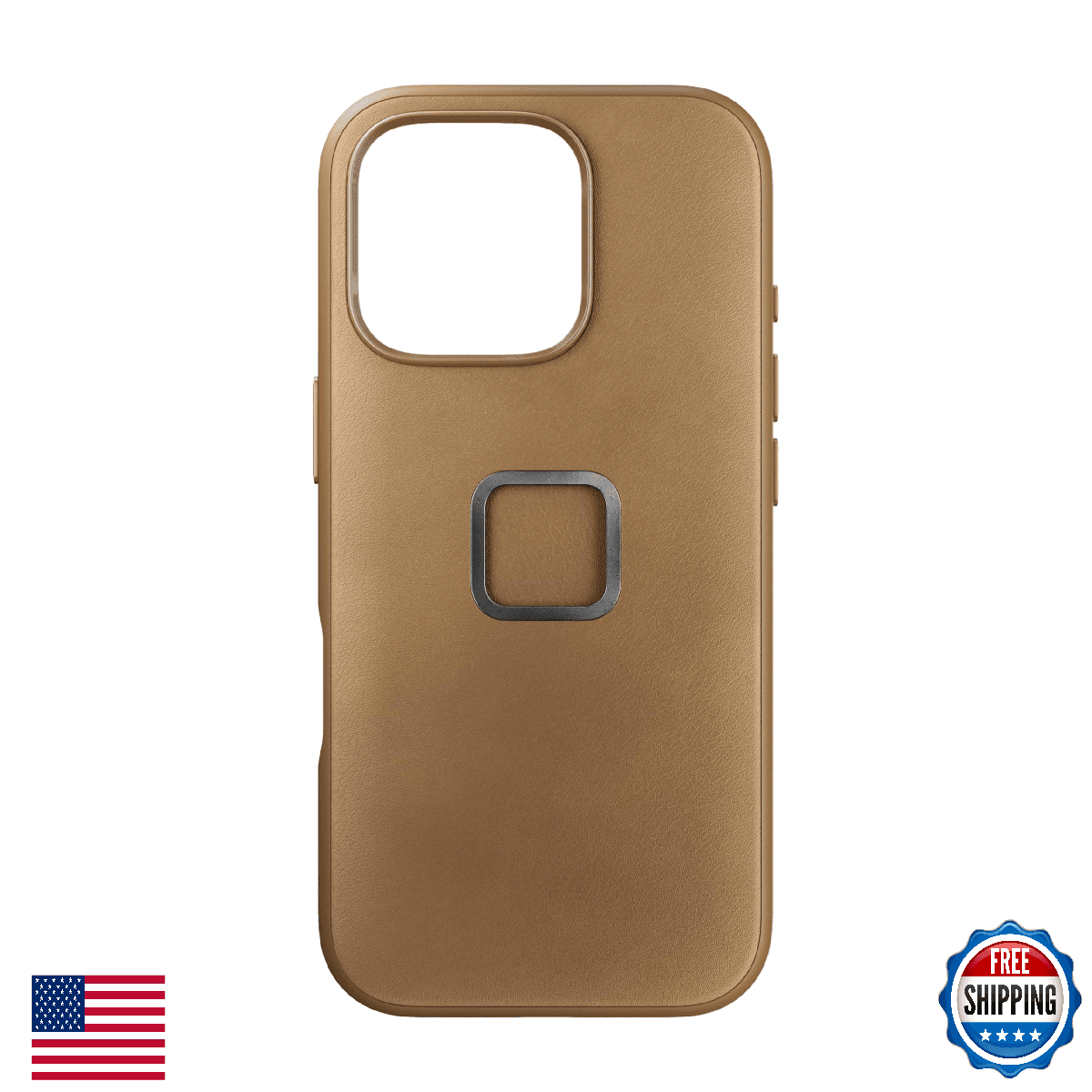 Peak Design Mobile Everyday Phone Case for iPhone 16 Pro, Tan, Slim Profile, Dro - Image 1