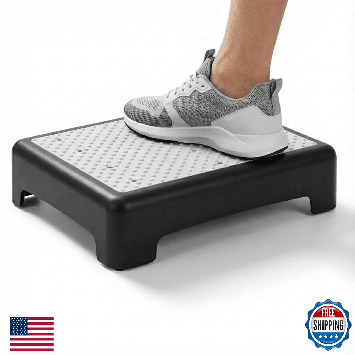 GWNF3.35'' Short Step Stool – 600lb Capacity Ultra-Sturdy Structure & Lightweigh - Image 1