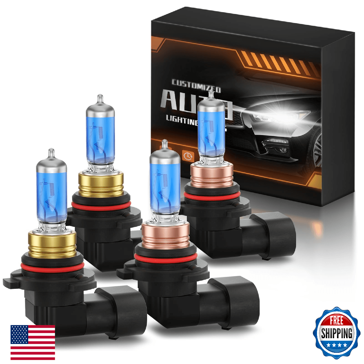 XFLHEHD Fits for 2006-2015 Honda Civic Halogen Headlight Bulbs Combo, Ultra Brig - Image 1