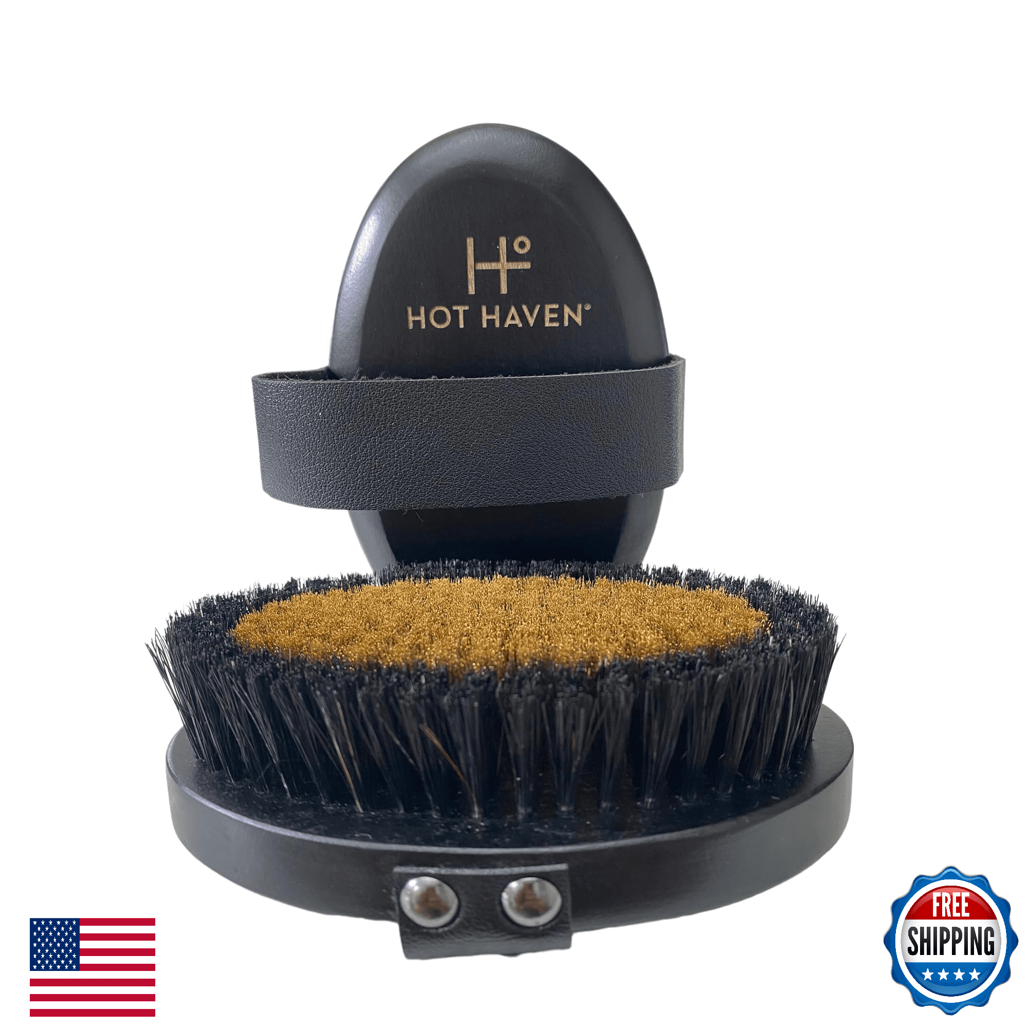 HOT HAVEN Ionic Copper Dry Brushing Body Brush Lymphatic Drainage, Exfoliating - Image 1
