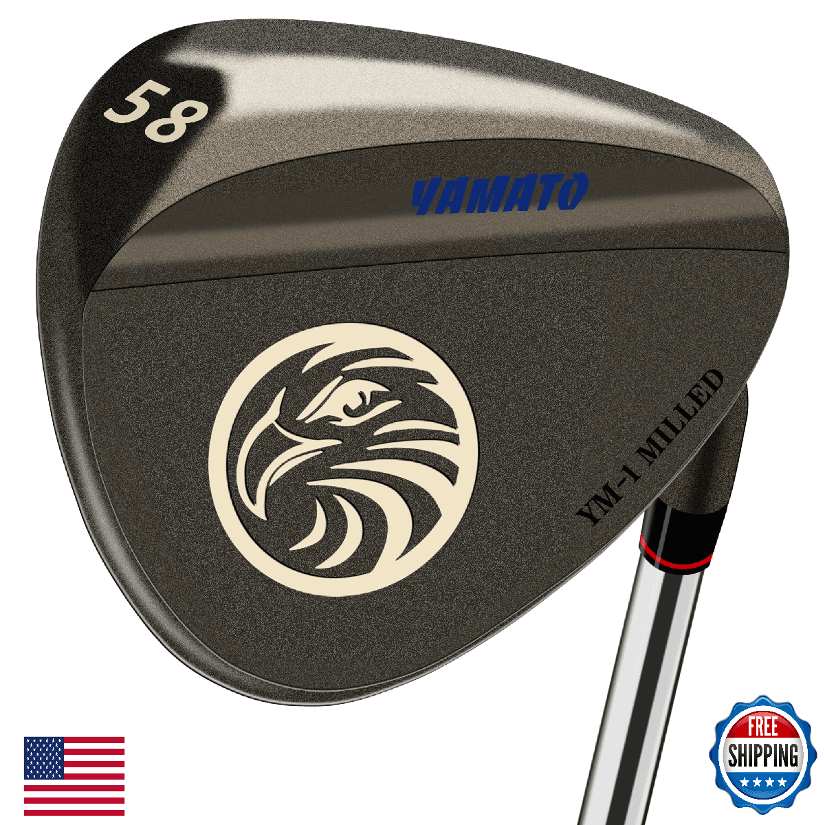 Yamato Forged Golf Wedge CNC Milled Right Hand Sand Pitch Lob High Spin 58° - Image 1
