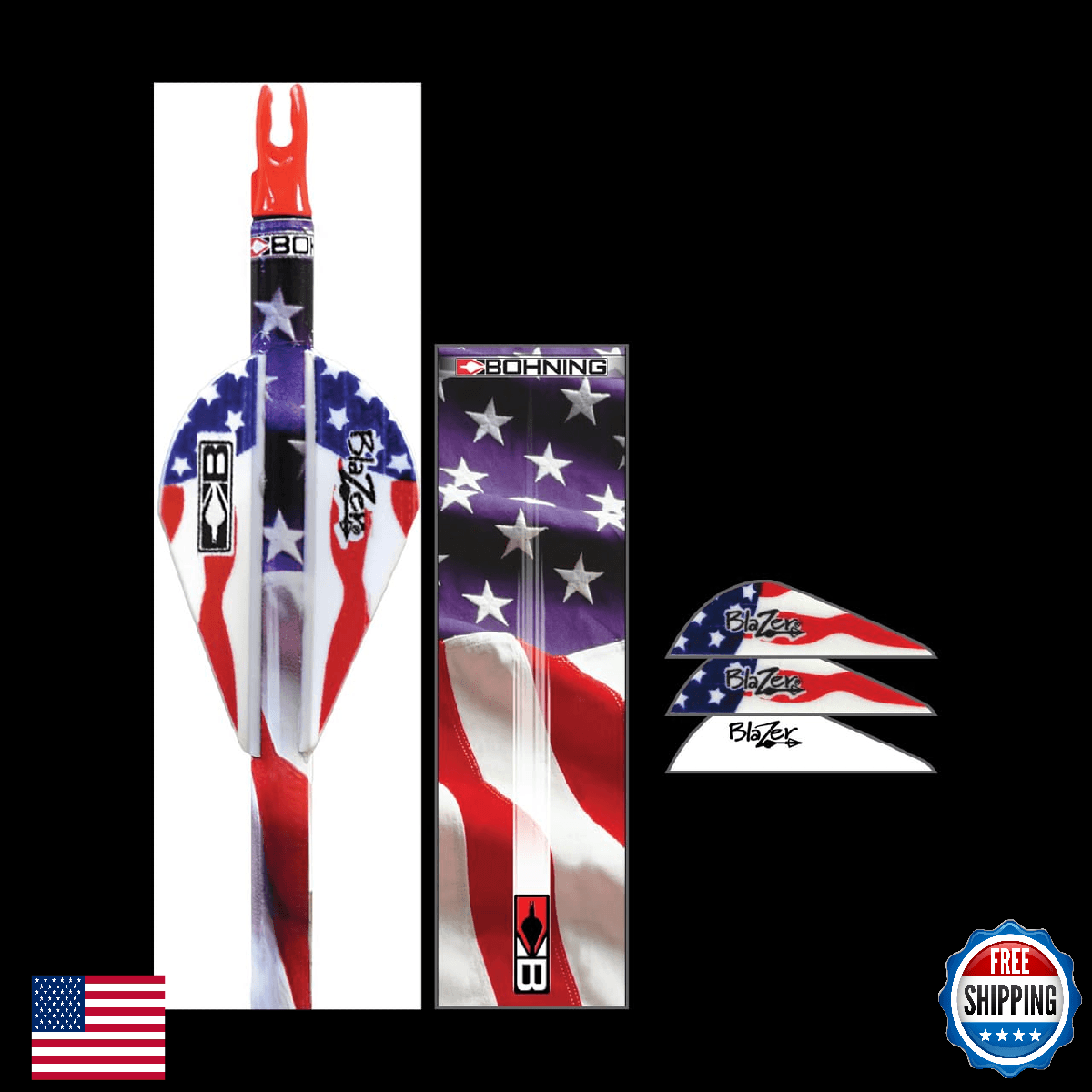 Bohning 101040AF True Color Wrap & Vane Combo Archery Fletches - Image 1