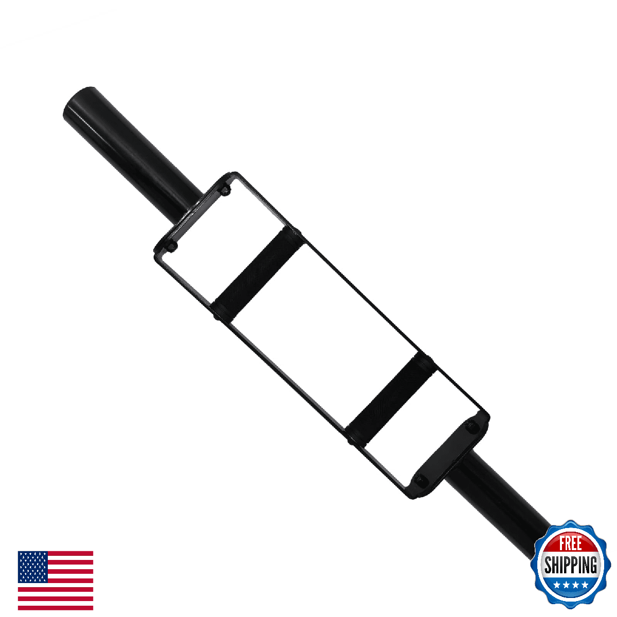 Olympic Tricep Bar Home Gym Weightlifting for Strength Training with Rubber Grip - Image 1