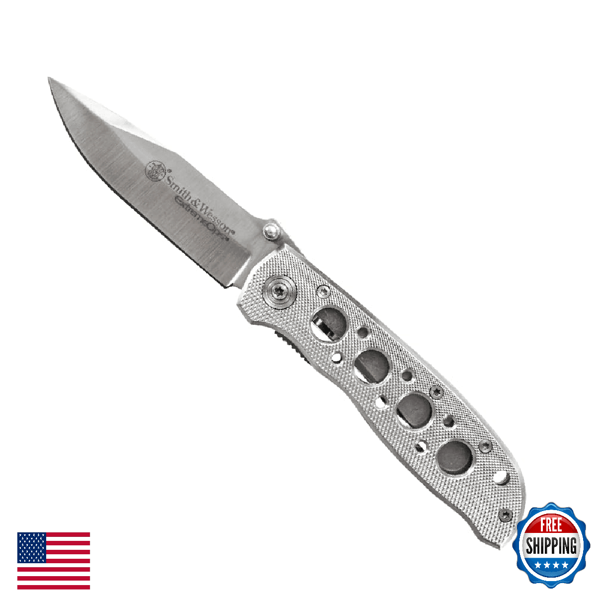 Smith & Wesson Extreme Ops CK105H 7.3in S.S. Folding Knife 3.2in Drop Point - Image 1