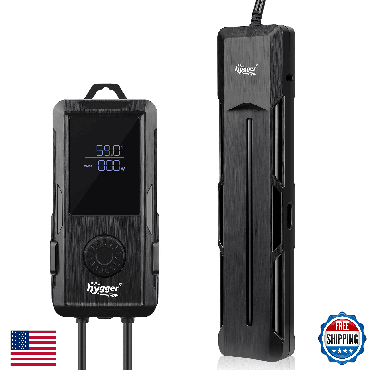 Hygger Aquarium Heater 500W/800W/1000W Fish Tank Heater Digital LED Controller S - Image 1