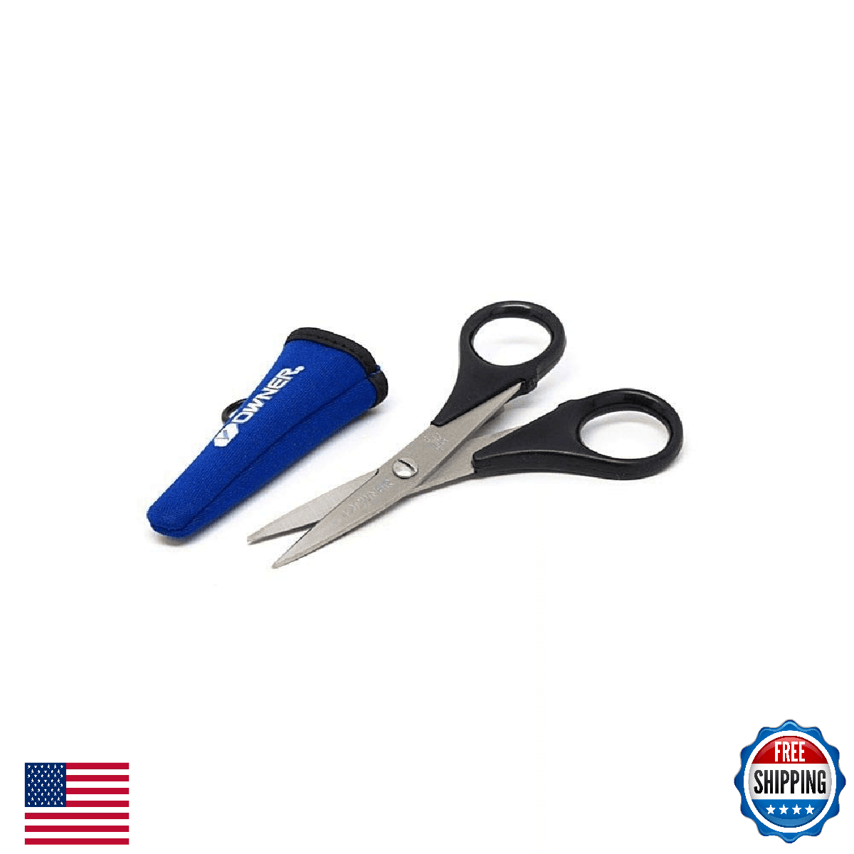 Owner Super Cut Braid Fishing Scissors Black One Size 311013 - Image 1