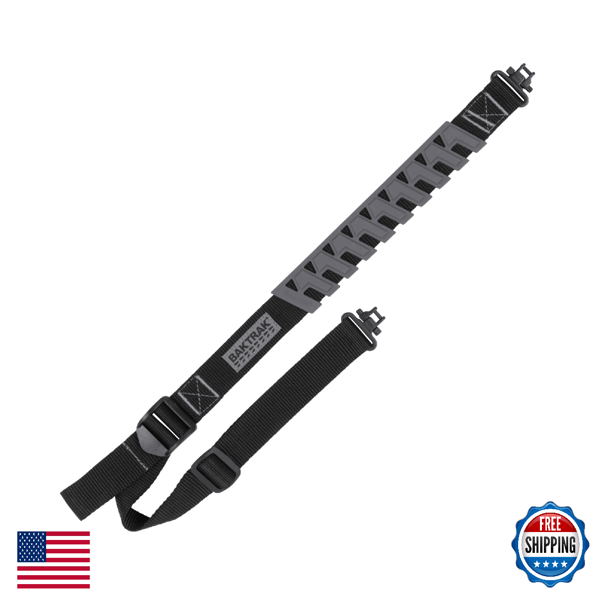 Allen Company Baktrak Traction Web 36″ Rifle Sling w/ 500lb Swivels - Slim - Image 1
