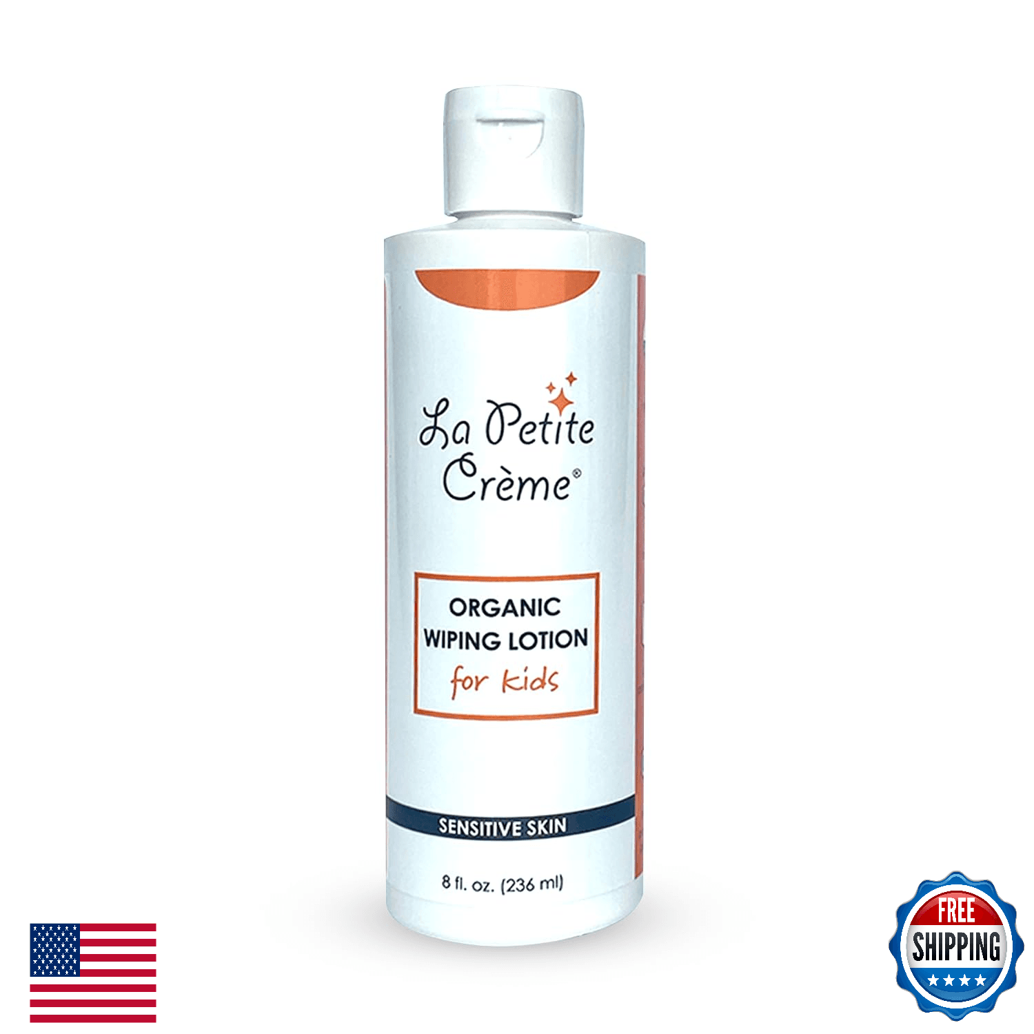 La Petite Creme Organic Wiping Lotion for Kids (8 oz) - Potty Training Aid - Image 1
