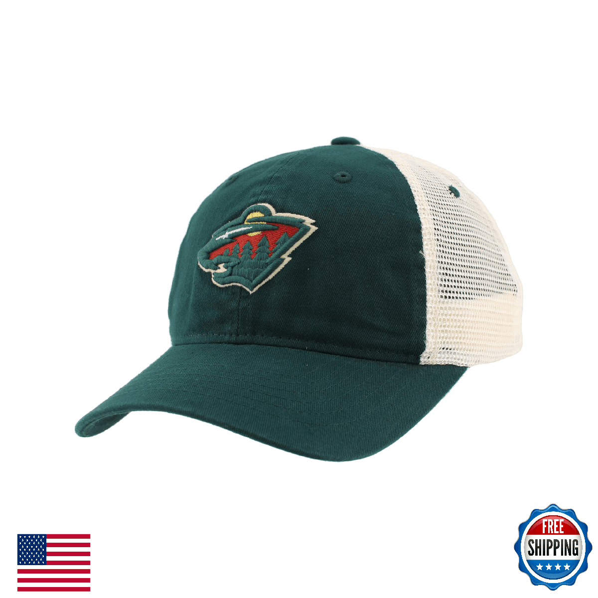 Minnesota Wild NHL Officially Licensed Adjustable Snapback Hat University Icon T - Image 1