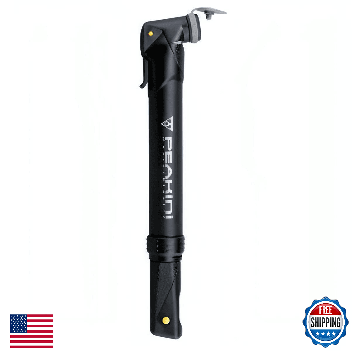 Topeak Peakini II Bike Hand Pump - Compact, Lightweight, Presta/Schrader, 120 PS - Image 1