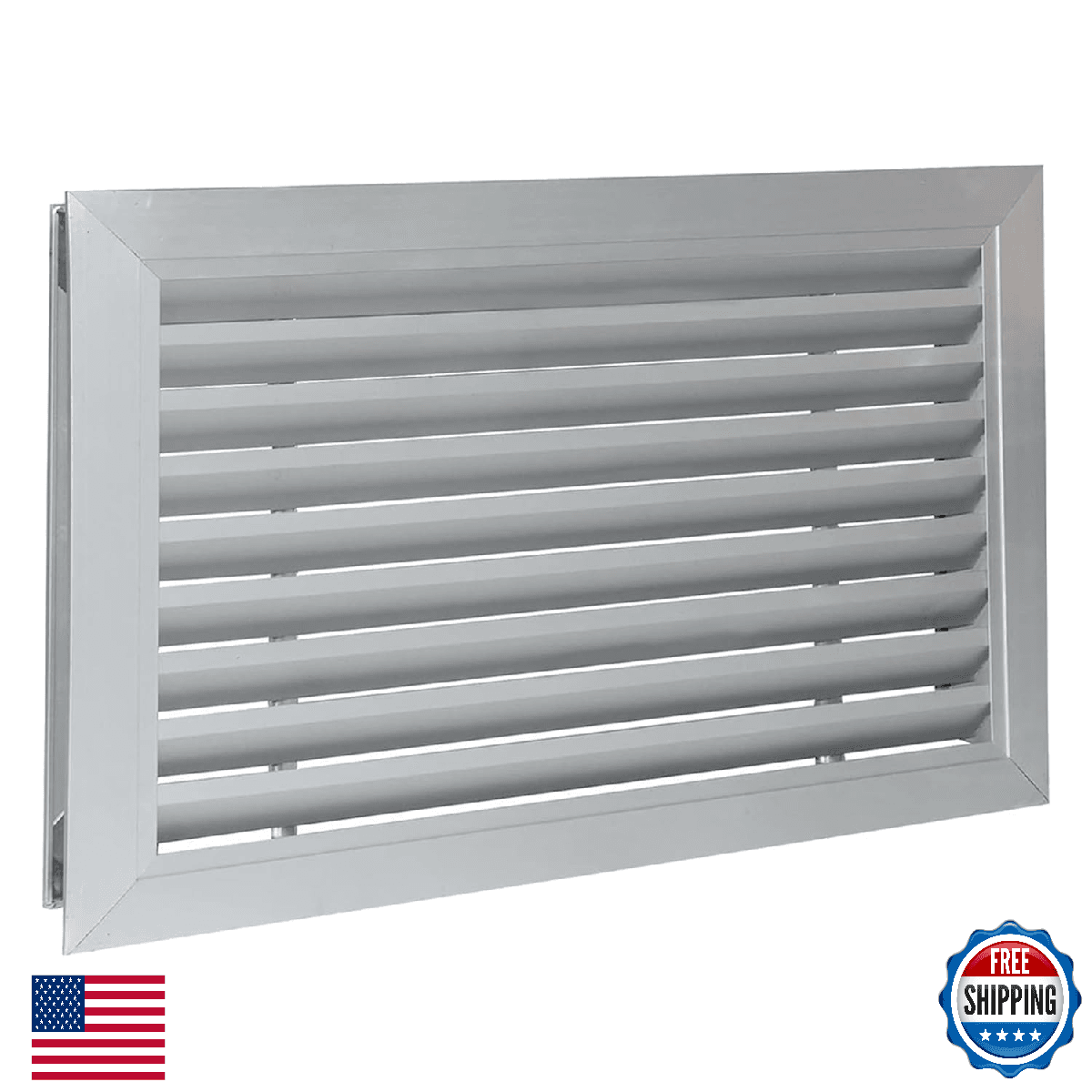 Door Louver Vent Two Sided, Door Vents for Interior Doors, Aluminum Door Air Ven - Image 1