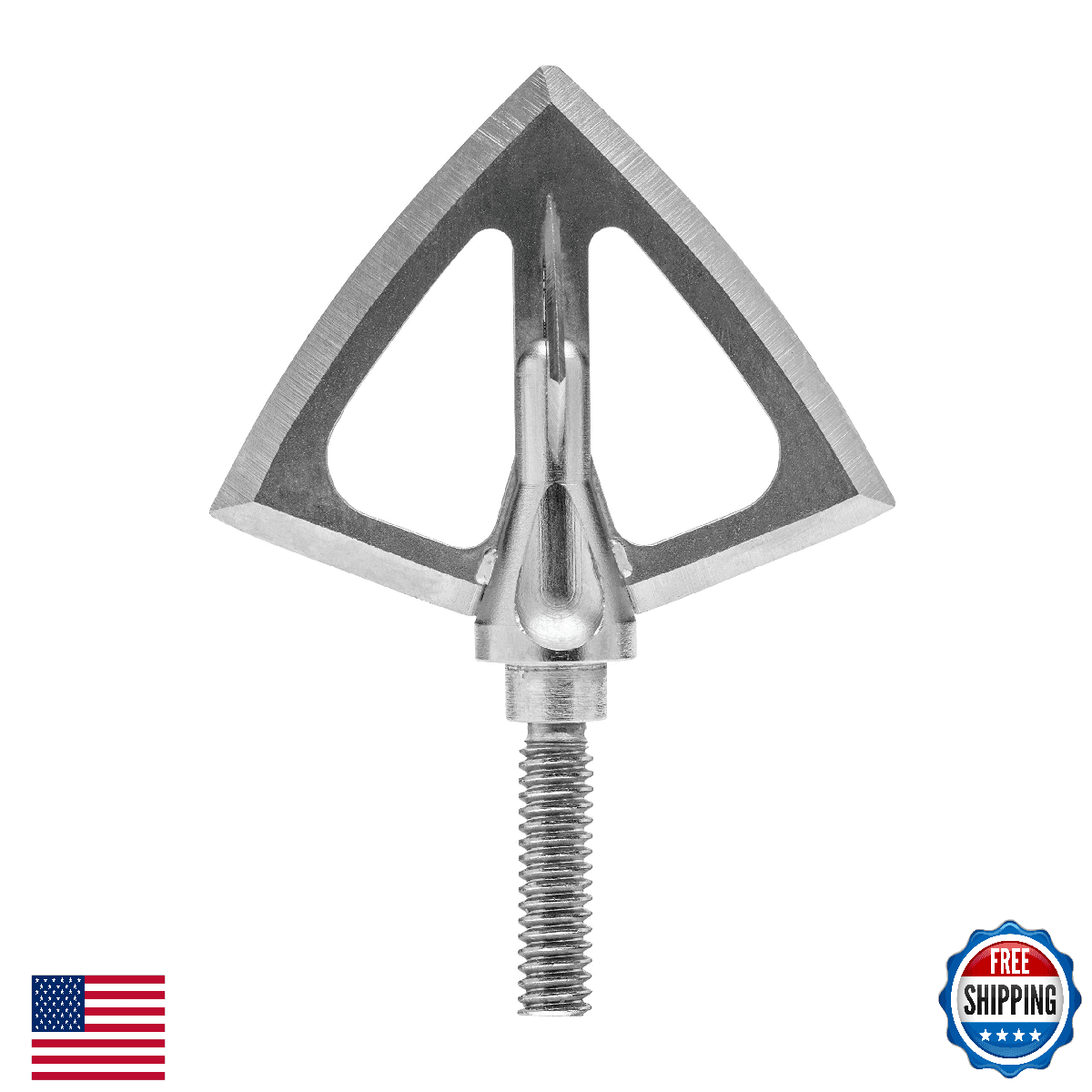 SIK F4CB Crossbow Broadheads 100 gr. 3 pk., Silver, One Size (ABH102F4CB) - Image 1