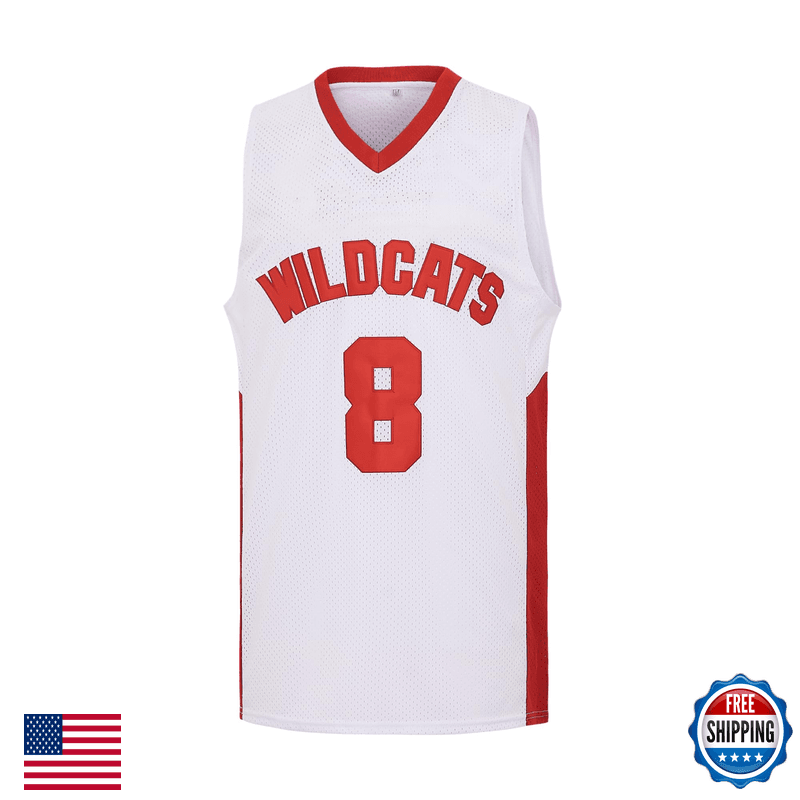 Borolin Mens Wildcats High School Jersey14 Troy Bolton Basketball Jersey8 Chad - Image 1