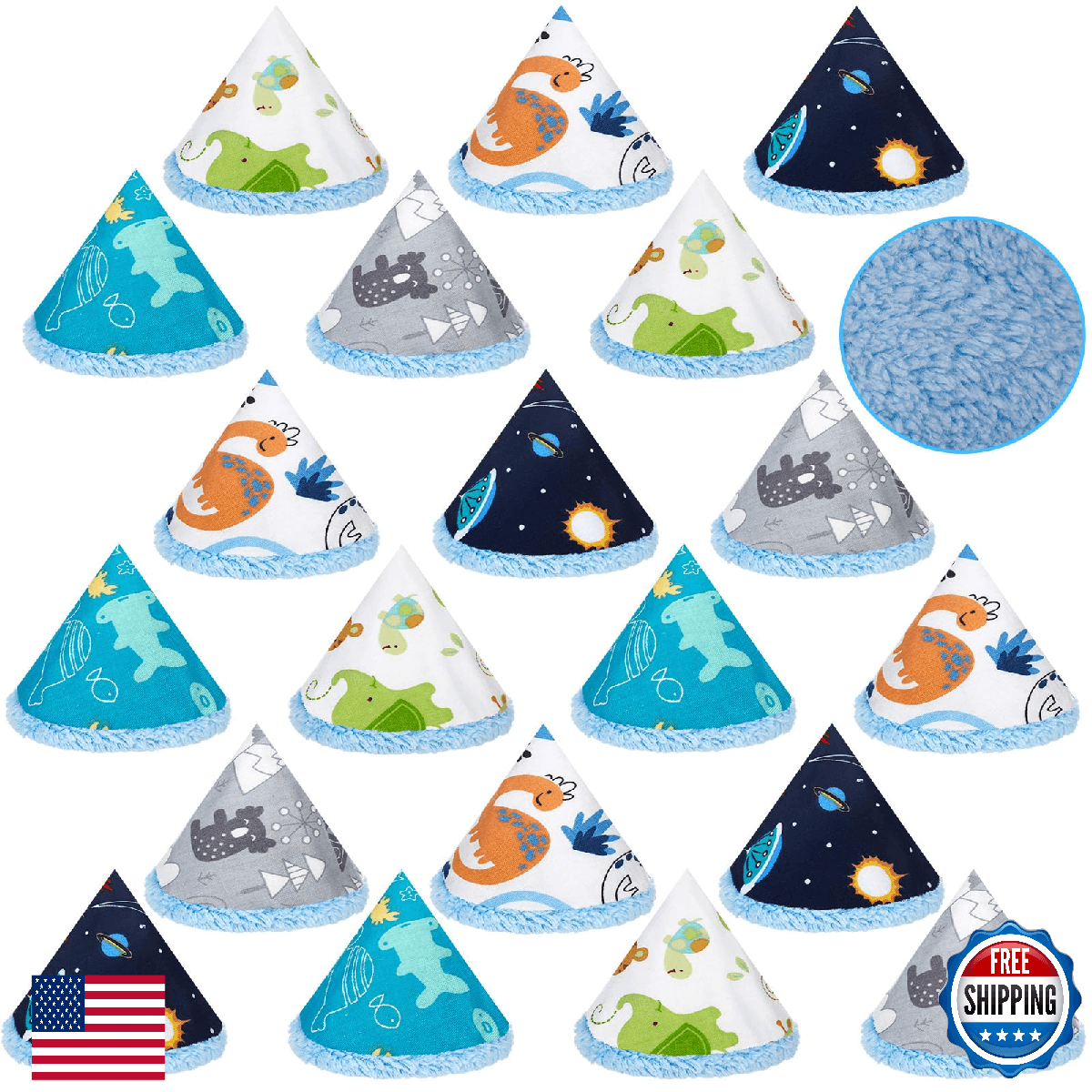 ShinyMatch 20 Velvet Pee Shield Baby Boy Diaper Changing Cover Reusable Waterpro - Image 1