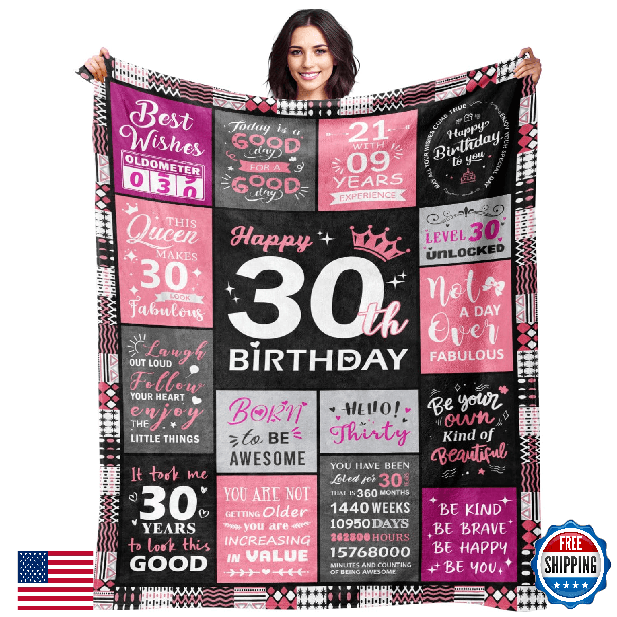 Sruemiul 30th Birthday Gifts for Women - 30th Birthday Decorations for Her - 30 - Image 1