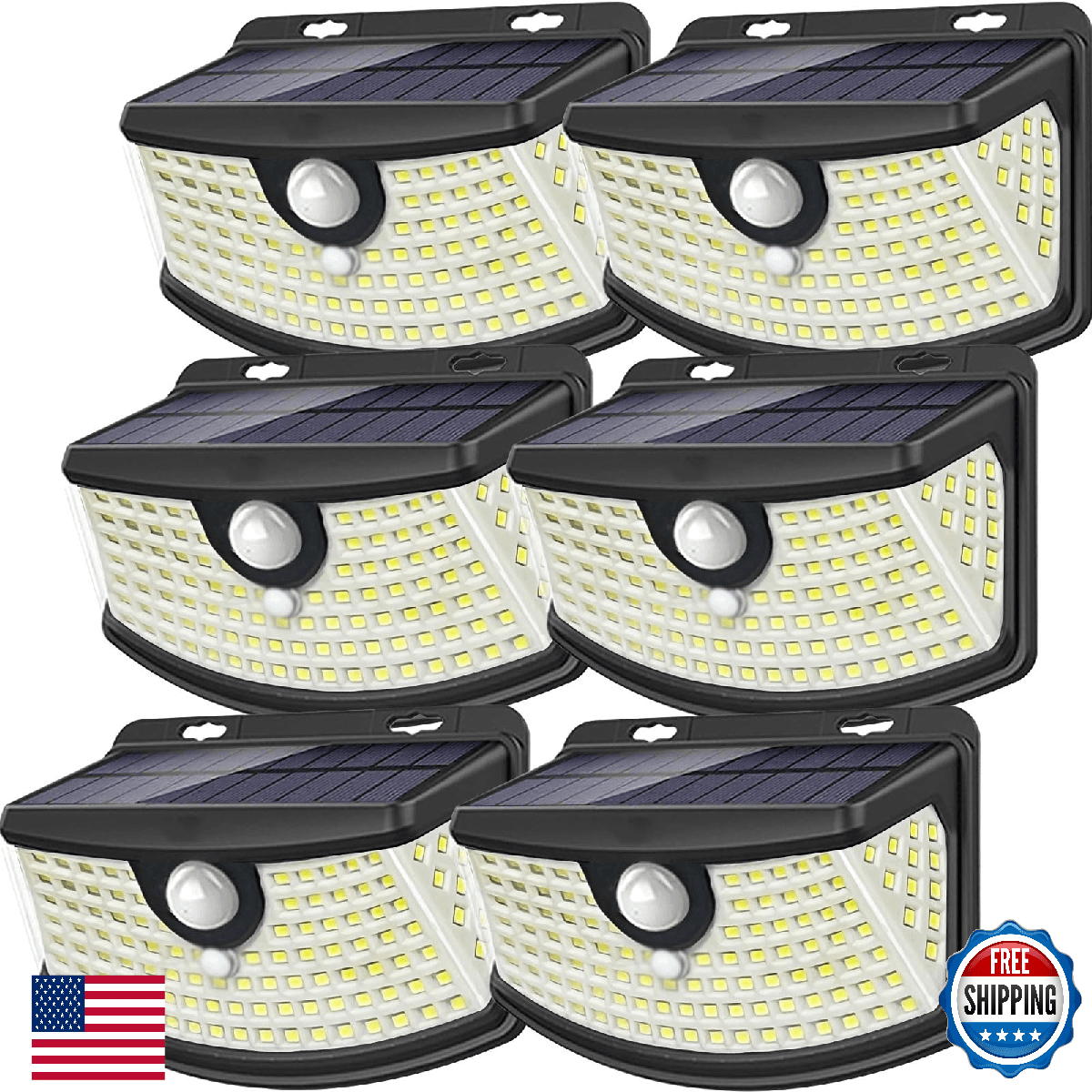 Aootek New Solar Motion Sensor Lights 120 LEDs with Lights Reflector,270° Wide A - Image 1
