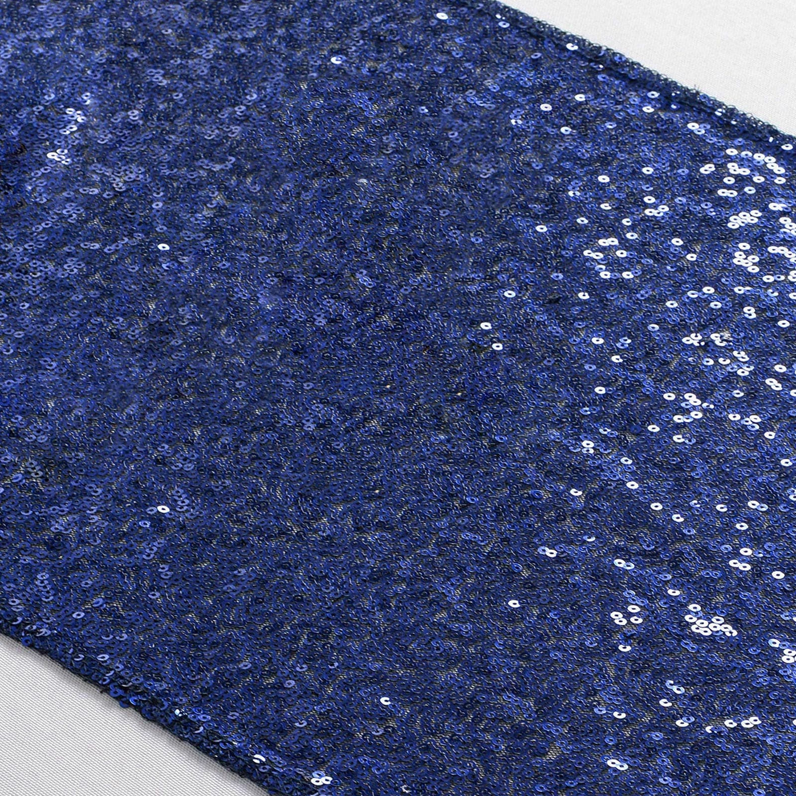 ShiDianYi 15pc Navy Blue Sequin Table Runner 12x72" Birthday Bridal Shower Decor - Image 1