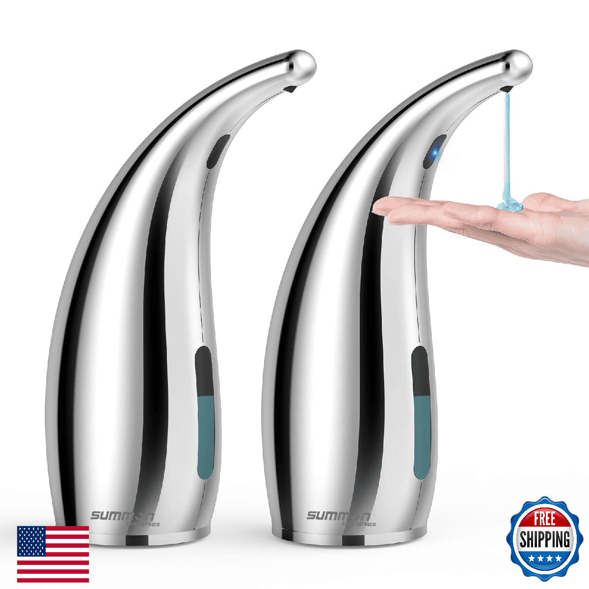 Summon The Elves Automatic Liquid Soap Dispenser 300ML Touchless 4 Gear Adjustab - Image 1