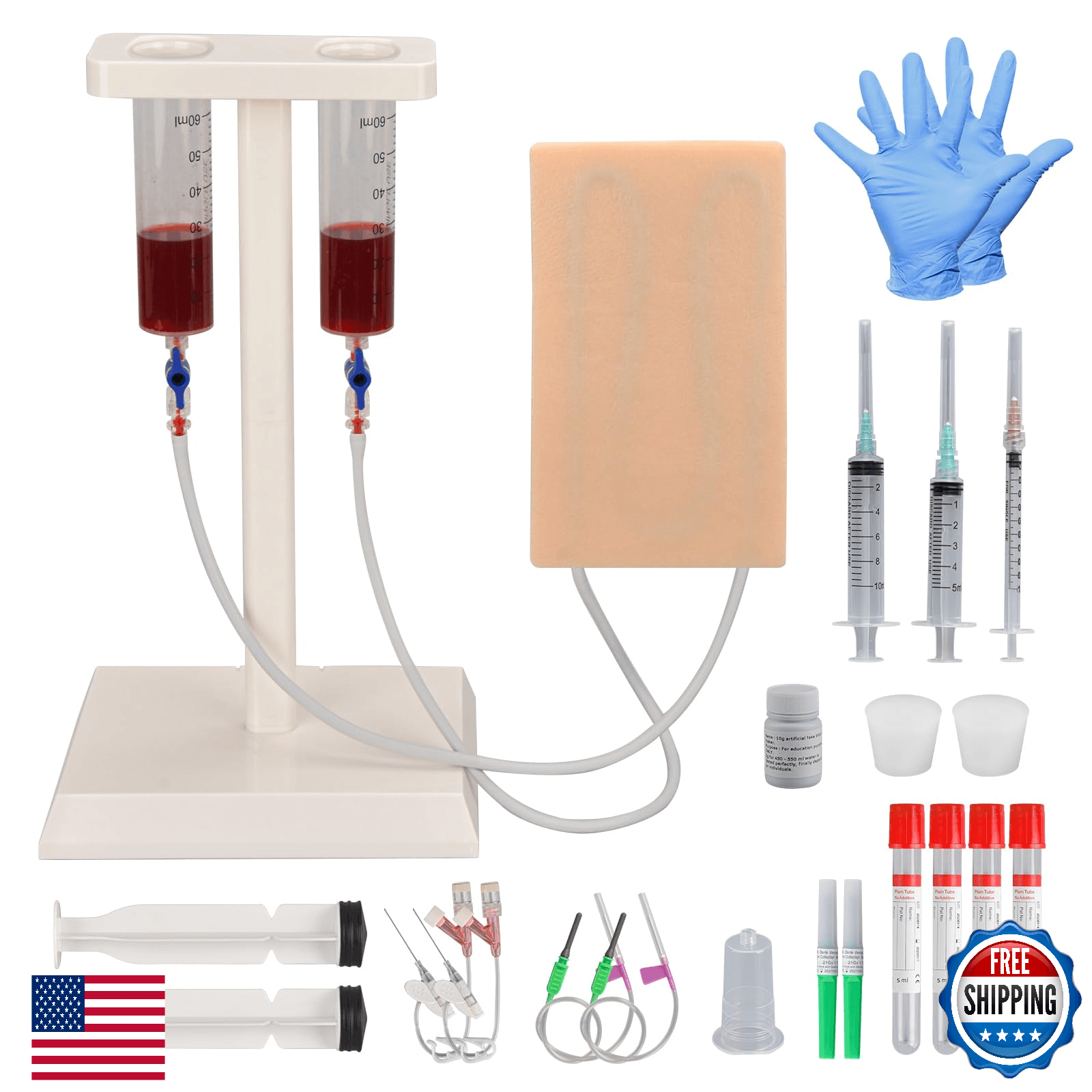 MedEduQuest MedEduQuest Multipurpose IV Injection Phlebotomy Practice Kit, Venip - Image 1