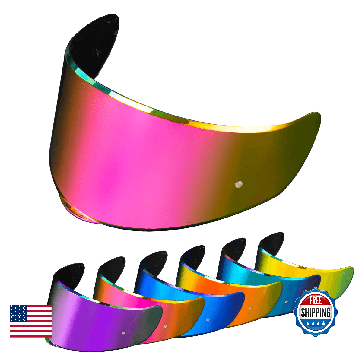 Sedici Strada 2/3 Motorcycle Helmet Visor Deep Rose Red Replacement Face Shield - Image 1