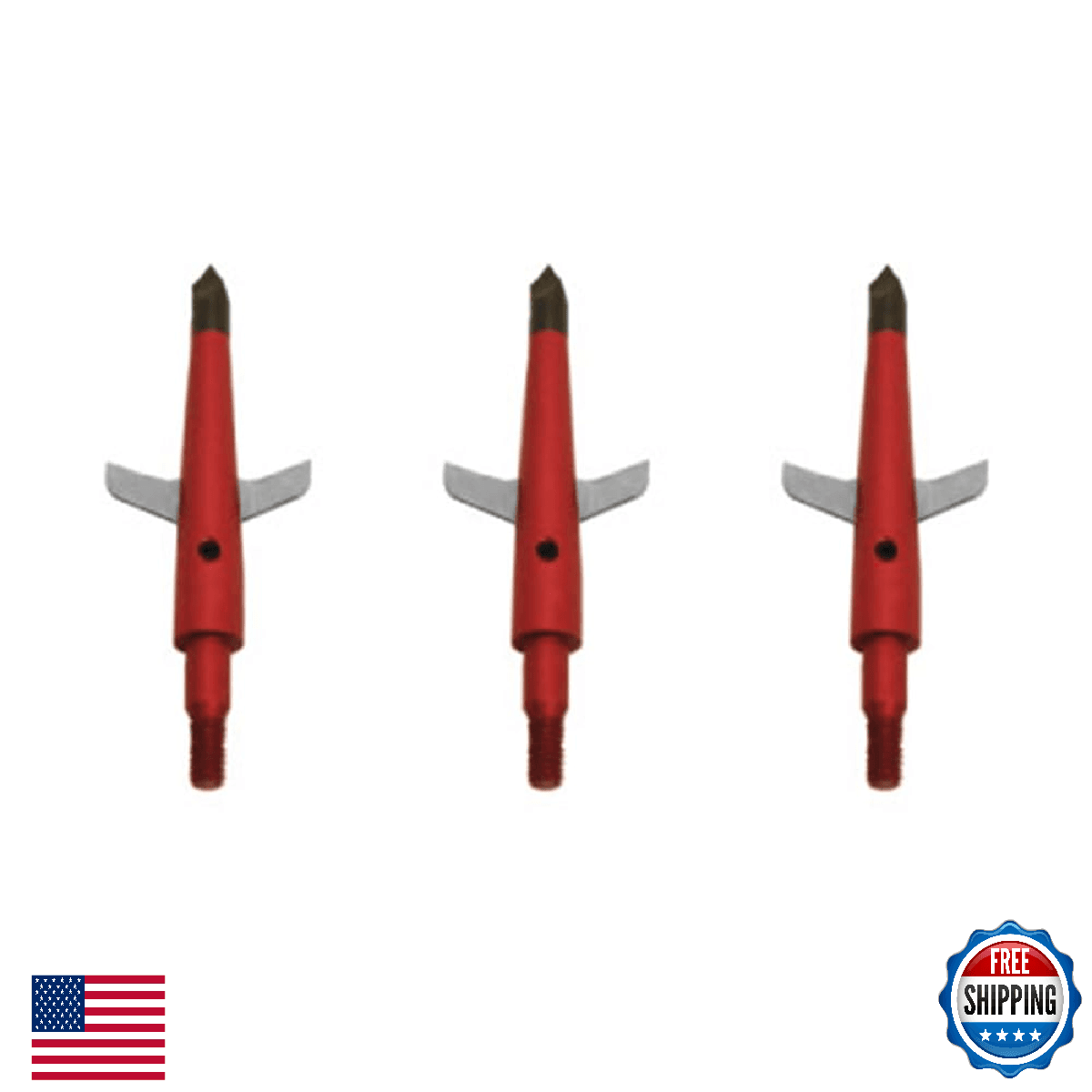 Swhacker Practice Broadheads #220 100 Grain 3-Pack Precision Tips Tuning - Image 1