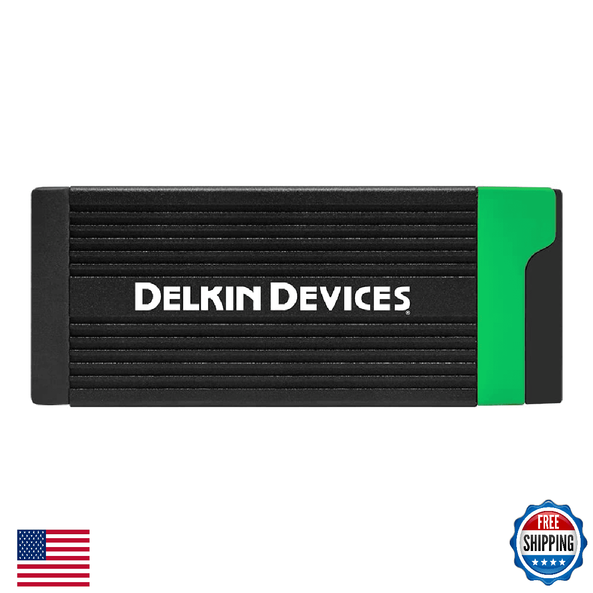 Delkin Devices USB 3.2 CFexpress Type B SD UHS-II Reader 10Gbps Compact Built-in - Image 1
