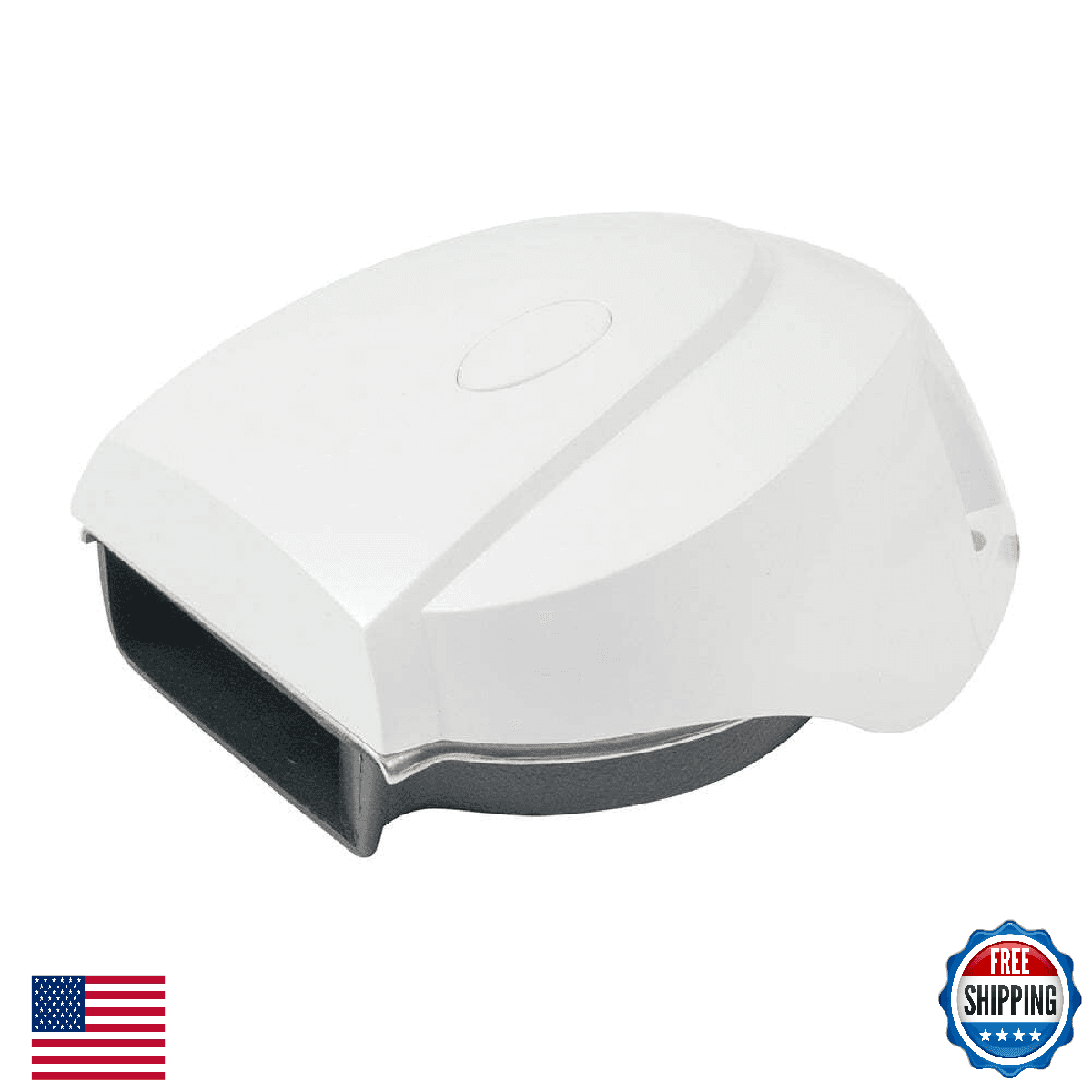 Marinco 10099 12V MiniBlast Compact Single Horn White Cover - Image 1