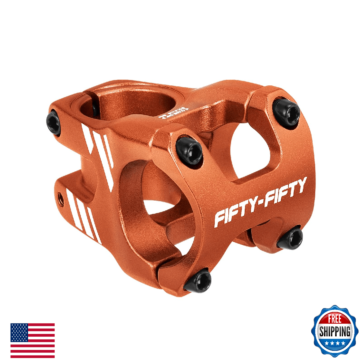 FIFTY-FIFTY Mountain Bike Stem, Aluminum Alloy Short MTB Stem, Suitable for 1-1/ - Image 1